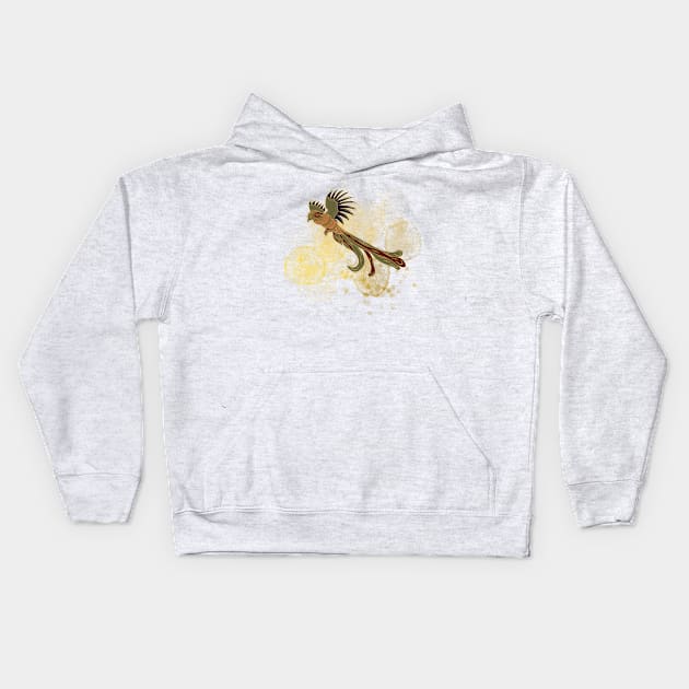 Geo Hawk Kids Hoodie by formony designs